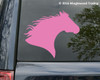 Horse Head -V6- Vinyl Decal Sticker - Equestrian Farm Riding Dressage Equine Profile Silhouette