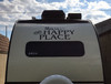 This is Our Happy Place - Vinyl Decal Sticker - Camping Travel Trailer RV Glamping