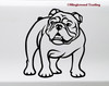 Bulldog vinyl die cut decal by Minglewood Trading