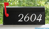 2 Sets of 4" Custom Mailbox Numbers - Vinyl Die Cut Decals - 19 Style Choices