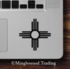 Zia symbol New Mexico Southwestern sun vinyl decal for cars RVs campers and trailers