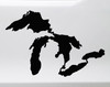 Great Lakes Vinyl Decal - Lake Michigan Superior Ontario Huron Erie - Die Cut Sticker