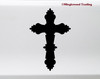 Crucifix Vinyl Decal - Cross Jesus Christ Christianity Crucifixion - Die Cut Decal