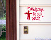 Welcome to our Patch Vinyl Sticker - Scarecrow Halloween Fall Autumn - Die Cut Decal