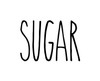 Sugar Vinyl Sticker - Farmhouse Skinny Font Rae Dunn Inspired - Kitchen Decor - Die Cut Decal