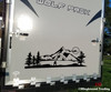 Bigfoot Mountain Moon Scene Vinyl Sticker - Camper RV Travel Trailer Graphics 4x4 - Die Cut Decal