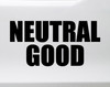 Neutral Good Vinyl Sticker - RPG Role Playing Character Alignment V2 - Die Cut Decal