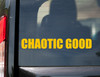 Chaotic Good Vinyl Sticker - RPG Role Playing Character Alignment V1 - Die Cut Decal