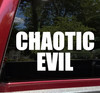 Chaotic Evil Vinyl Sticker - RPG Role Playing Character Alignment V2 - Die Cut Decal