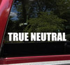 True Neutral Vinyl Sticker - RPG Role Playing Character Alignment V1 - Die Cut Decal