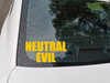 Neutral Evil Vinyl Sticker - RPG Role Playing Character Alignment V2 - Die Cut Decal