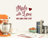Made with Love and Other Stuff Vinyl Decal V2 - Kitchen Crock Pot Decor - Die Cut Sticker