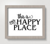This is Our Happy Place 8 x 10 Art Print - Wall Decor Home Kitchen
