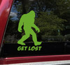Get Lost Bigfoot Vinyl Decal - Sasquatch Yeti PNW Outdoors - Die Cut Sticker