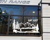 Bigfoot Get Lost Mountain Scene Vinyl Decal | RV Camper