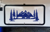 Mountains Bears Forest Scene Vinyl Decal V2 - Camper RV Travel Trailer Graphics 4x4 - Die Cut Sticker