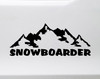 Snowboarder Vinyl Decal V2 - Mountains Snow Sport - Die Cut Sticker