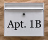 Copy of Custom Text for House or Mailbox - Vinyl Decal Sticker - 1" to 10" tall - Transom Numbers Name Address - GP