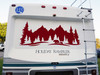 Bears Forest Trees Scene V1 Vinyl Decal - RV Camper Graphics Travel Trailer - Die Cut Sticker