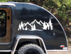 Mountain Forest Scene V9 - Camper RV Graphics Travel Trailer - Die Cut Sticker