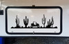 ATV Desert Scene Vinyl Decal V1 - Cactus RV Toy Hauler Graphics Quad 4-Wheeler  - Die Cut Sticker
