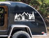 The Mountains Are Calling Vinyl Decal V1 - RV Camper Graphics Scene - Die Cut Sticker