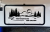 The Mountains Are Calling Vinyl Decal V4 - Moon RV Camper Graphics Scene - Die Cut Sticker