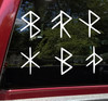 Set of 6 Viking Bind Rune Vinyl Decals - Peace Grace Energy Healing Strength Safe Travels - Die Cut Sticker