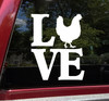 Love Chickens Vinyl Decal - Farm Bird Hen Rooster Chick - Die Cut Sticker
