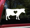 Cow Heart Love Vinyl Decal - Farm Barnyard Animal - Die Cut Sticker
