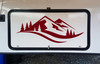 Mountains Forest Scenery V12 - Camper RV Graphics Scene - Die Cut Sticker