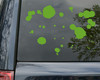 Blood Splatter Vinyl Decal - Alien Goo Paint Spill Car Graphics - Die Cut Sticker
