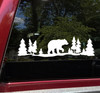 Bear Forest Scene V1 - RV Travel Trailer Camper Graphics - Die Cut Sticker