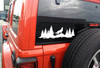 Wolf Howling Forest Scene V2 - Camping RV Truck 4x4 Graphics - Die Cut Sticker