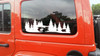 Deer Forest Scene Vinyl Decal V3 - RV Truck Camper 4x4 Graphics - Die Cut Sticker
