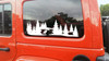 Moose Forest Scene V3 - RV Travel Trailer Camper Graphics - Die Cut Sticker