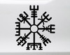 Viking Runic Compass Vegvisir Vinyl Decal V8 - Nordic Norse Pagan Rune - Die Cut Sticker