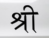 Shri Sanskrit Vinyl Decal - Sri Grace Splendor Beauty Prosperity - Die Cut Sticker
