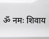 Om Namah Shivay Sanskrit Vinyl Decal - Shivaya Yoga Mantra - Die Cut Sticker

