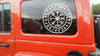 Viking Compass V9 in Runic Circle Vinyl Decal - Nordic Runes Waypost Sign - Die Cut Sticker