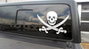 Skull with Crossed Swords Vinyl Decal - Pirate Flag - Die Cut Sticker
