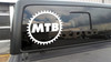 Mountain Bike Chain Ring Sprocket Vinyl Decal V1 - MTB - Die Cut Sticker
