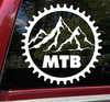 Mountain Bike Chain Ring Sprocket Vinyl Decal V3 - MTB - Die Cut Sticker