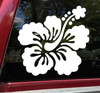 Hibiscus Flower Vinyl Decal V1 - Hawaiian Mallow Tropical Plant - Die Cut Sticker
