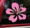 Hibiscus Flower Vinyl Decal V2 - Hawaiian Mallow Tropical Plant - Die Cut Sticker