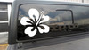 Hibiscus Flower Vinyl Decal V2 - Hawaiian Mallow Tropical Plant - Die Cut Sticker