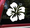 Hibiscus Flower Vinyl Decal V5 - Hawaiian Mallow Tropical Plant - Die Cut Sticker