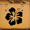 Hibiscus Flower Vinyl Hood Decal V5 - Hawaiian Truck 4x4 Tropical Plant - Die Cut Sticker