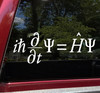 Schrodinger's Wave Theory Formula Vinyl Decal - Mathematical Equation - Die Cut Decal
