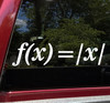 Stay Positive Math Equation - Avoid Negativity Calculus Physics - Die Cut Sticker